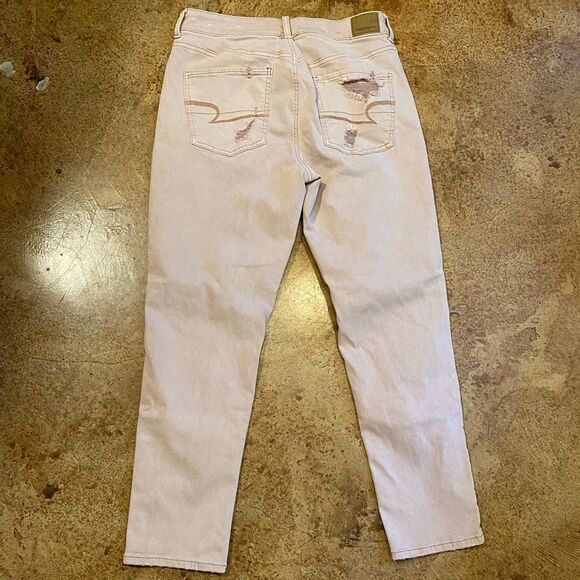 American eagle Outfitters blush distresssed Tomgirl super stretch X jeans - Picture 5 of 5